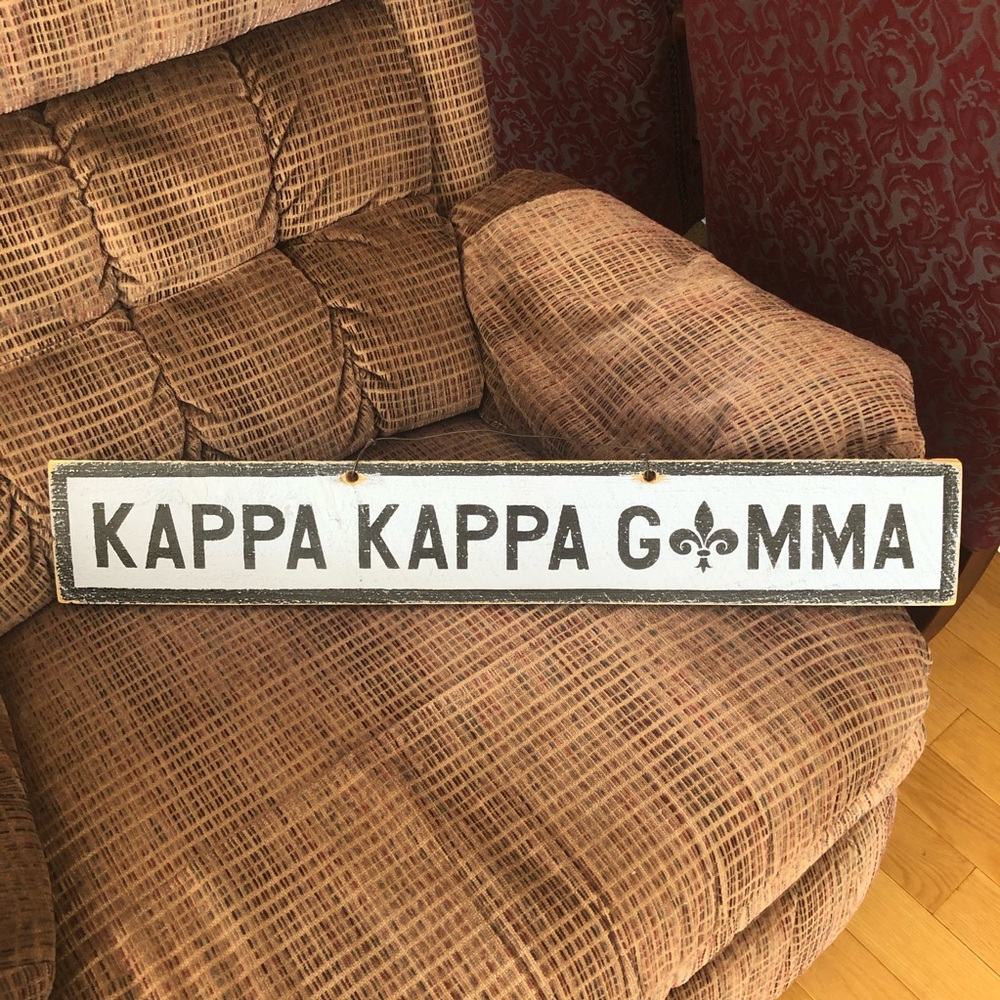 Kappa Kappa Gamma Wooden Sign